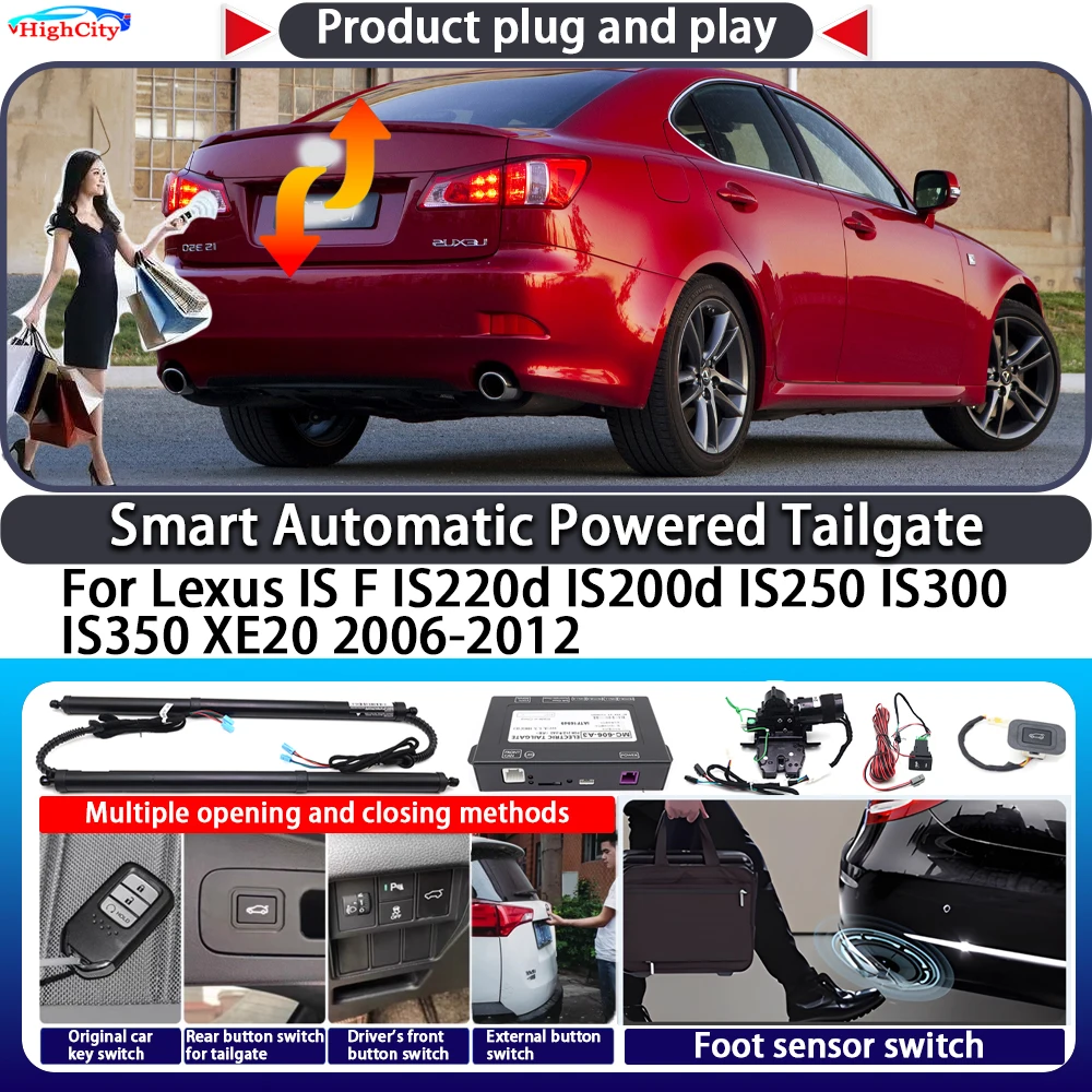 

For Lexus IS F IS220d IS200d IS250 IS300 IS350 XE20 2006-2012 Smart Automatic Powered Tailgate Key Trunk Close Power Tailgate