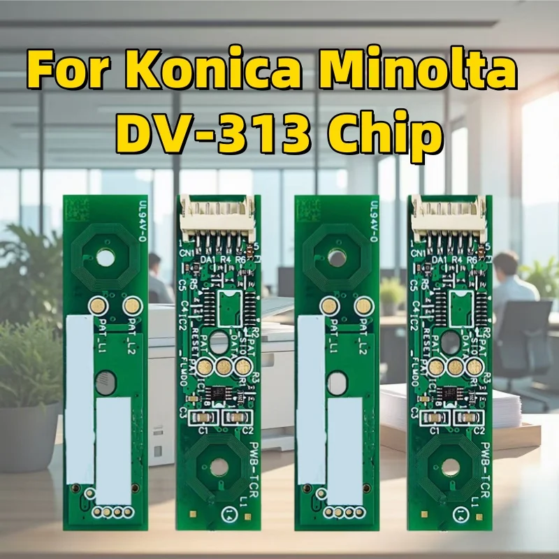 2Set DV313 Developer Unit Chip for Konica Minolta DV-313 for Bizhub 308 368 C368 C258 C227 C267 C287 C367 C308 Printer chip
