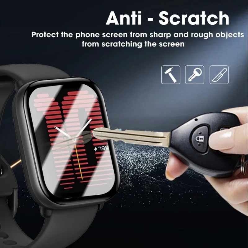 3D Curved Film for Amazfit Active Screen Protector Anti-scratch Protective Film for Amazfit Active Watch Accessories Not Glass