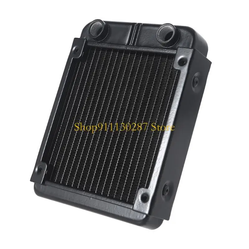 

J1HC DIY Liquid Cooling System High-Density Fins 18-Row Tubes Aluminum Radiator for Computer Water Cooling System 120mm/4.72"