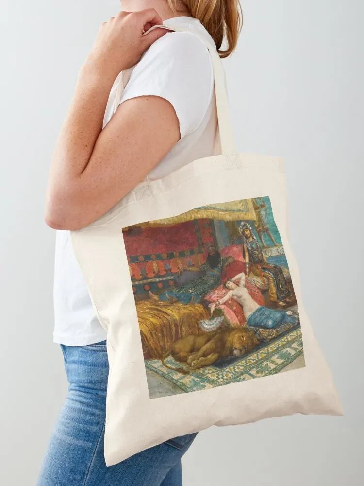 George Antoine Rochegrosse Idle moments Tote Bag canvas bags shopper bag women tote bags aesthetic Tote Bag