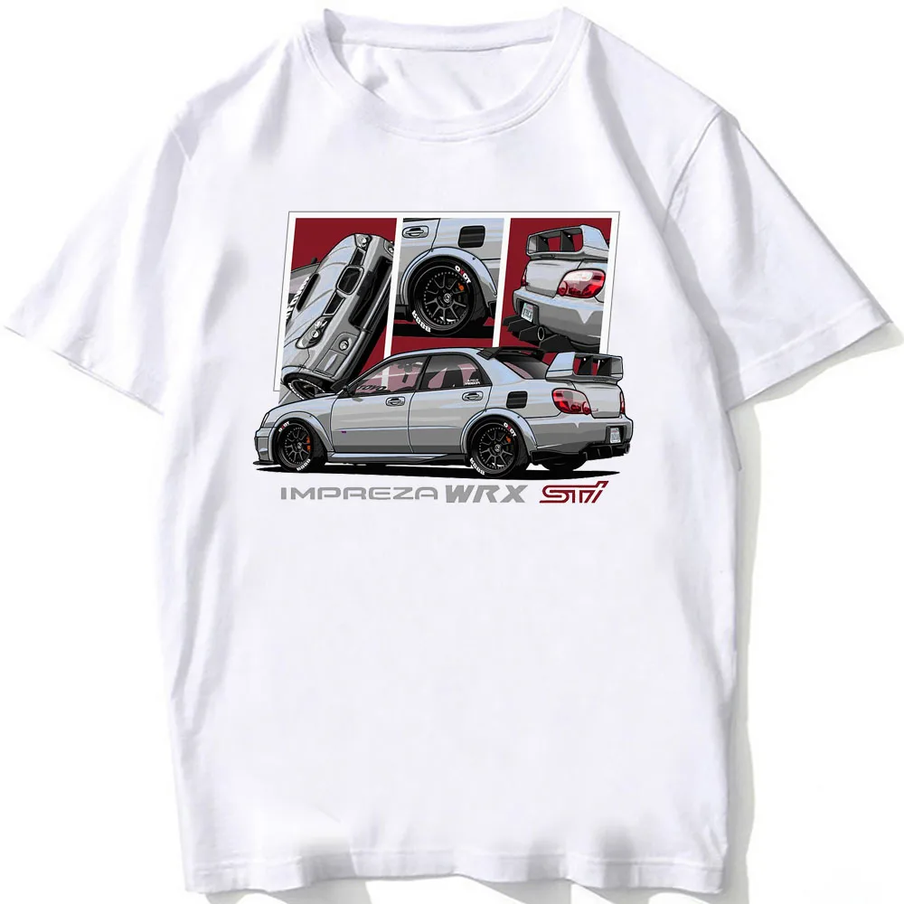 Anatomy JDM Sport Racing Impreza WRX STI T Shirt New Men Short Sleeve Impreza GC8 Legend T-Shirt Hip Hop Boy Casual White Tees