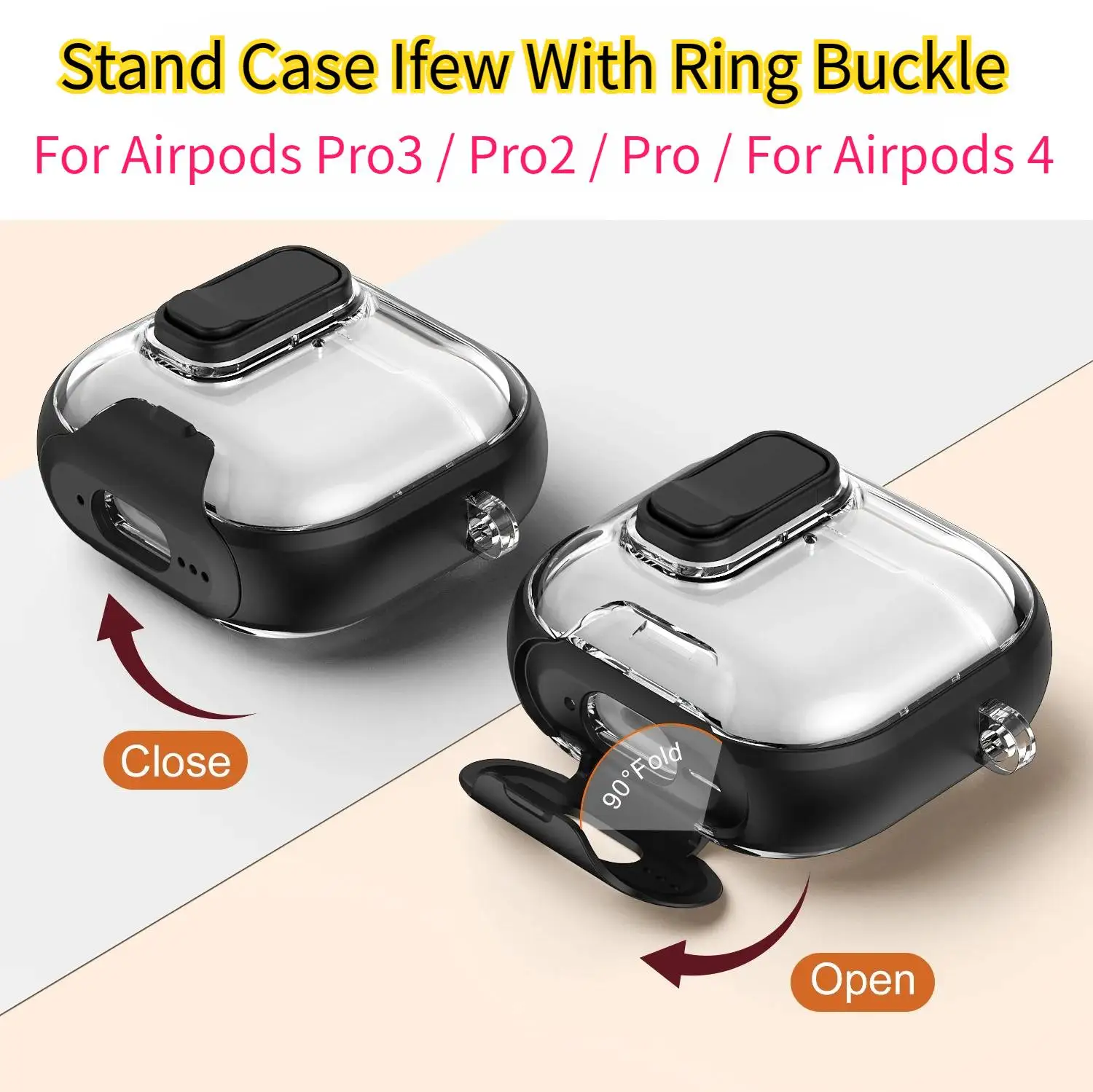 

Transparent Crystal Wireless Earphone Cover Case for Airpods Pro 3 2 2nd TPU Clear Switch Lock Cover Kit for Airpods 4 Sleeve