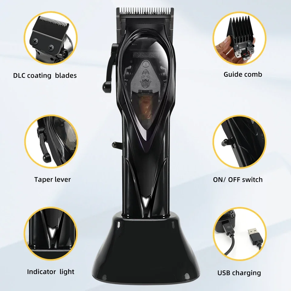 Original Electric Hair Clipper For Men Barber Hair Cutting Machine High Speed 10W Gradient Oil Head Trimmer Professional