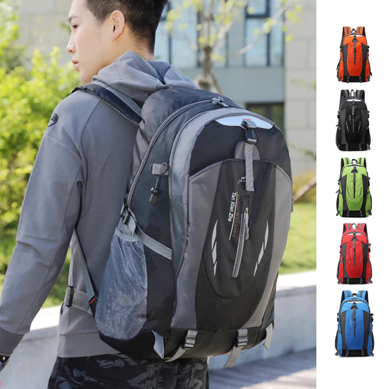 

Mountaineering Bag, Waterproof And Wear-Resistant Nylon, Outdoor Travel Hiking, Camping, Leisure Sports Backpack，B424
