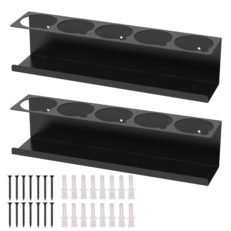 Spray Bottle Holder Metal Spray Can Holder Wall Mount Paint Bottle Organizer Access Aerosol Can Holder for Garage Shop Home