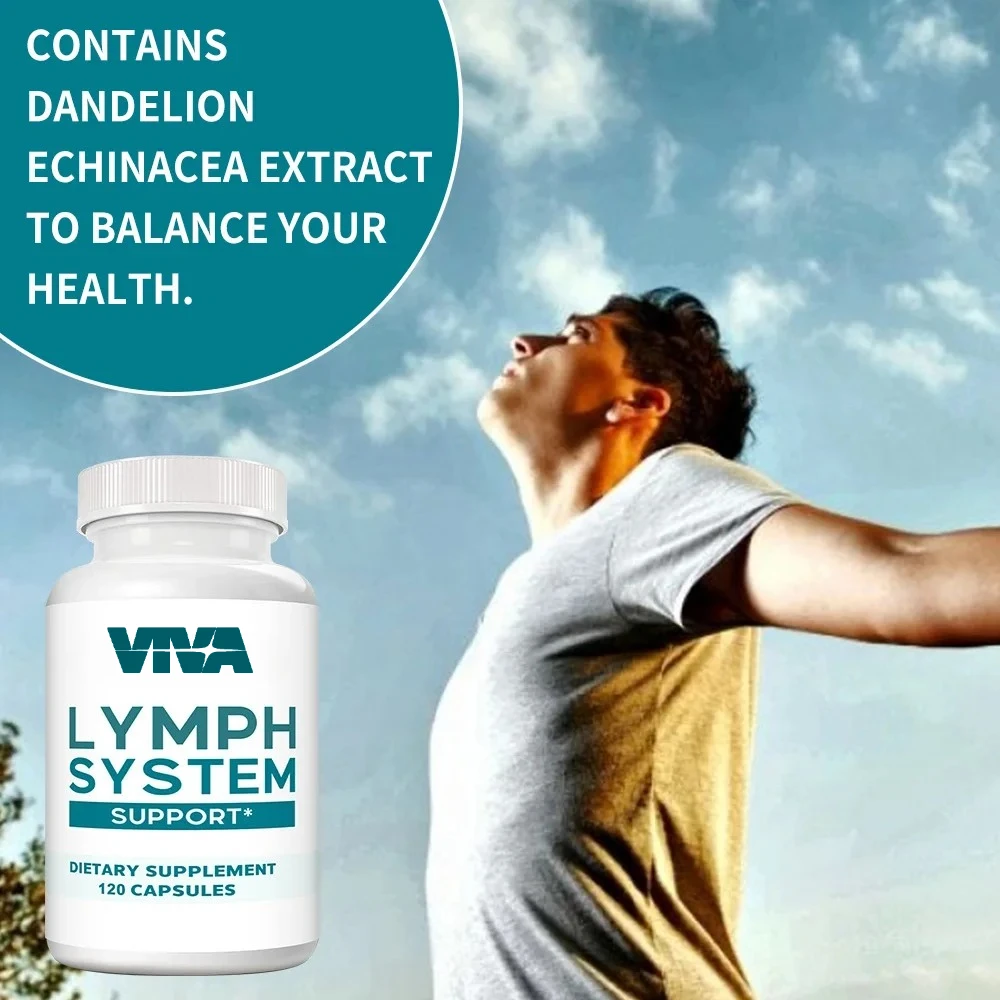 مكمل التنظيف اللمفاوي - دعم صحة الجهاز اللمفاوي، التنظيف والتخلص من السموم، يحسن الرفاهية بشكل عام، 120 كبسولة