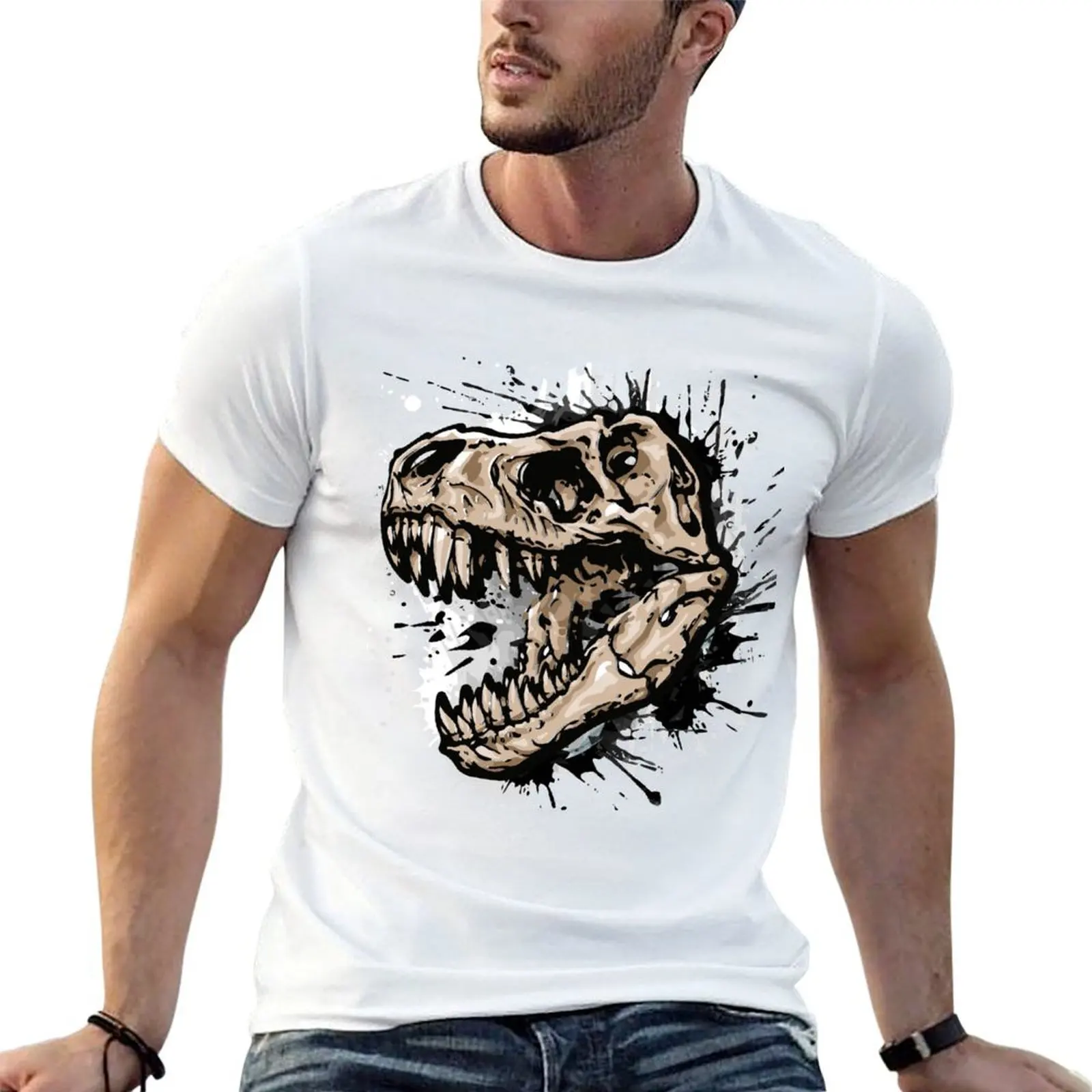 Dinosaur - tyrannosaurus rex - trex - t-rex T-Shirt cute clothes oversized t shirt men tshirt
