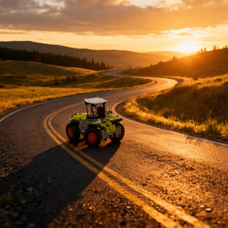 

1613 деталей MOC Technical Claas Xerion Trac VC, простая радиоуправляемая модель, конструктор, архитектурный набор, рождественский подарок, креативное обучение