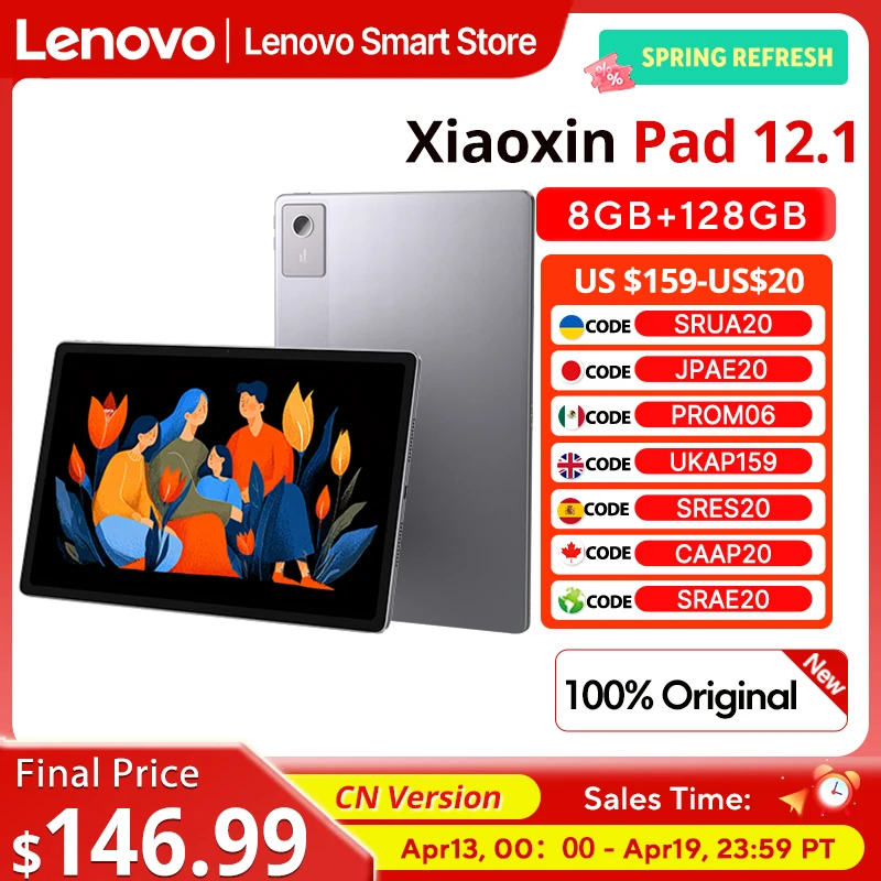 

New Lenovo Xiaoxin Pad 12.1 2025 Tablet 12.1'' 90Hz Original CN version MediaTek Dimensity 6400 10200mAh 45W Charging Pad PC