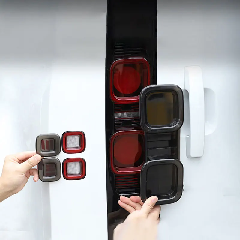 

Fog Light Trim for Land Rover Defender 90 110 2020-2025 Car Tail Light Smoked Black Cover, Brake Light Indicator Lampshade