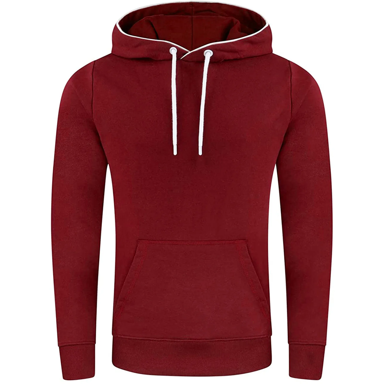 Spring Autumn Solid Casual Tracksuit Streetwear Hooded Pullover Sportswear Man's Clothing Warm Hoodies Sweatshirts Men MY615