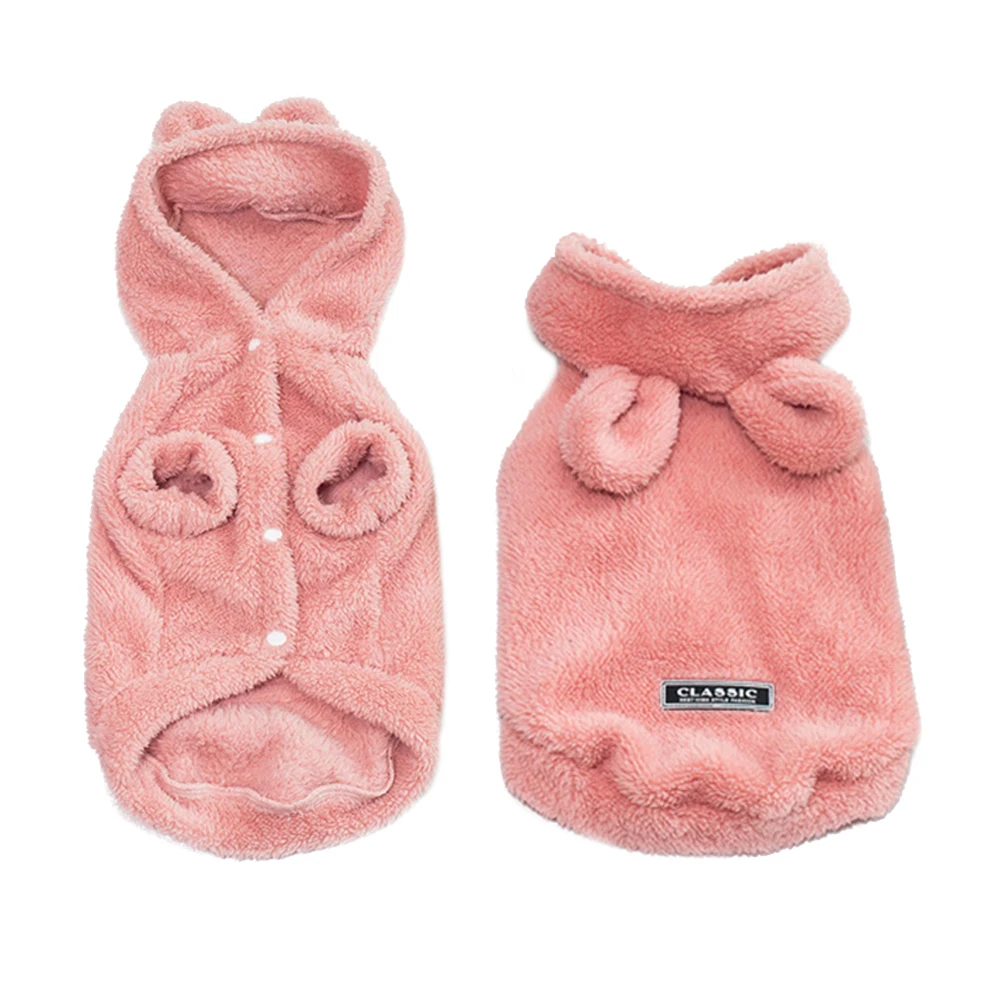 

Everyday Wear Dog Clothes Winter Sweaters Autumn And Bear Ears Pet Apparel Hooded