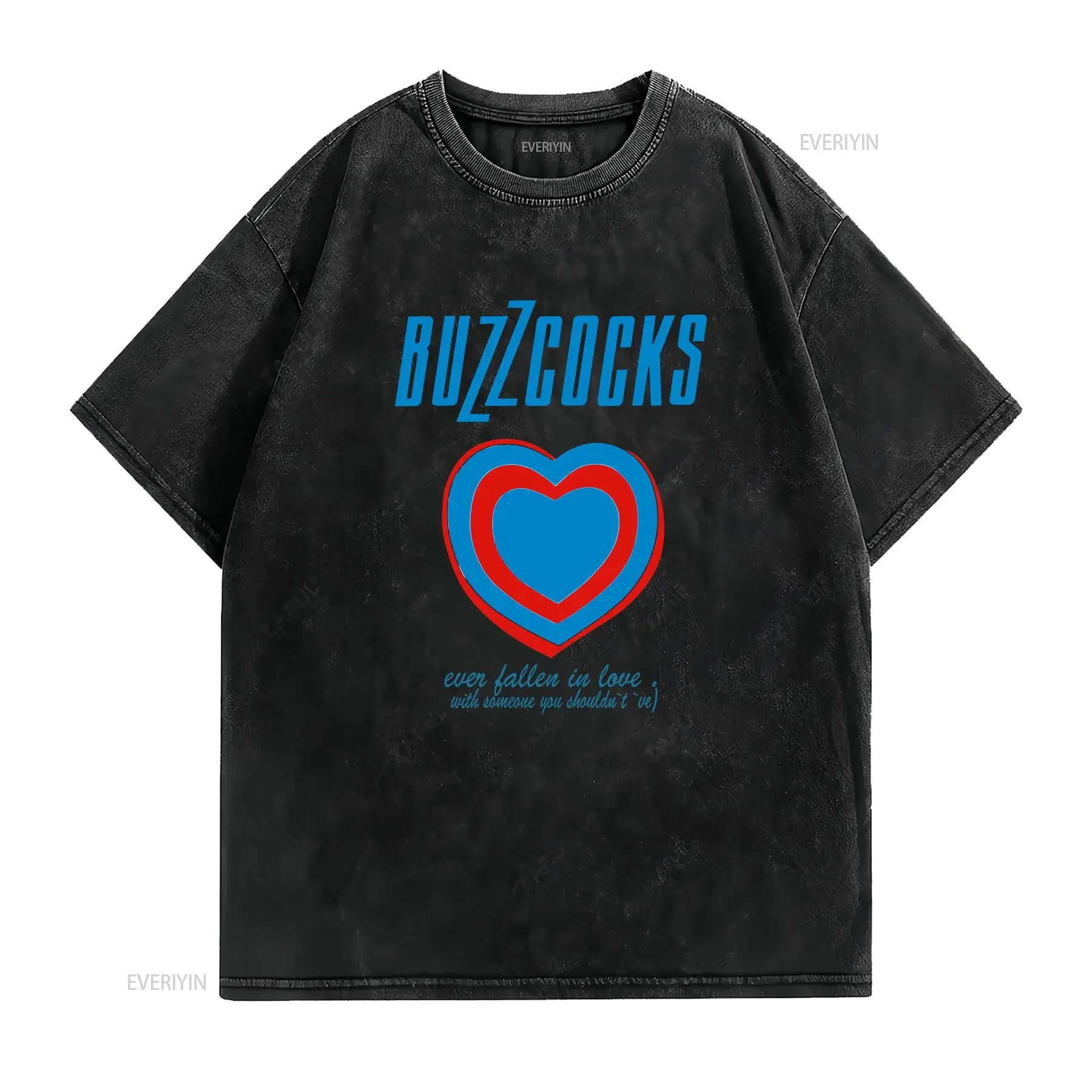 Buzzcocks Ever Fallen In Love Punk T Shirt Adult White Cool vintage Washed Soft Comfortable Casual Versatile vintage Washed