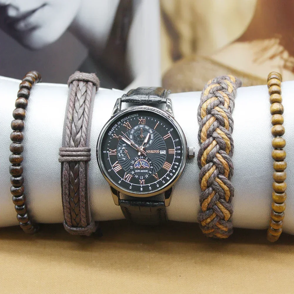 5 stücke Set Damen uhren Edelstahl Armbänder für Frauen Original klassische Frau Uhr für Studenten Geschenk gehören Phantasie Box