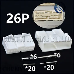 26 Pin Automotive connector Car navigation radio CD player instrument host harness plug 90980-12444 For Toyota LEXUS
