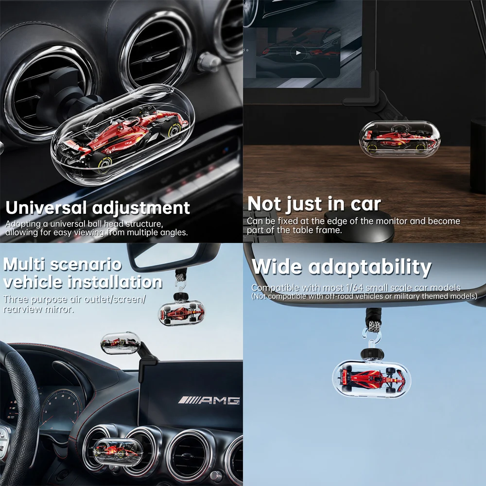 Kicarmod 1/64 Car-mounted Display Transparent  Box（without car）for 1/64 Diecast Model Cars Dustproof Acrylic Showcase