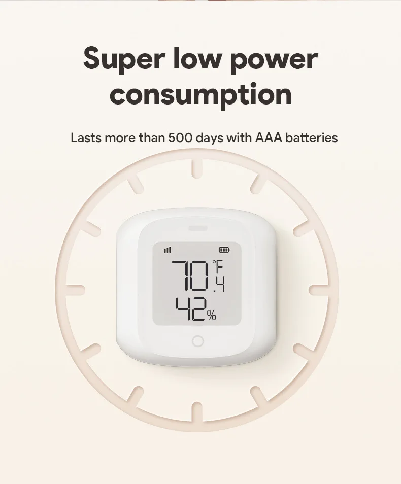 Tuya Intelligent Wireless Temperature and Humidity Sensor Intelligent Linkage Detector Remote Temperature and Humidity Sensor