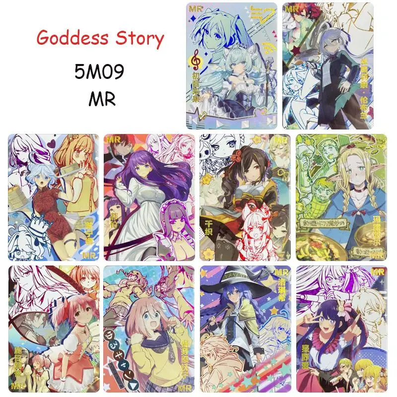 

Goddess Story 5M09 MR Card Anime Hatsune Miku Hoshino Ai Makise Kurisu Game Collection Bronzing Flash Card Board Game Toys Gift