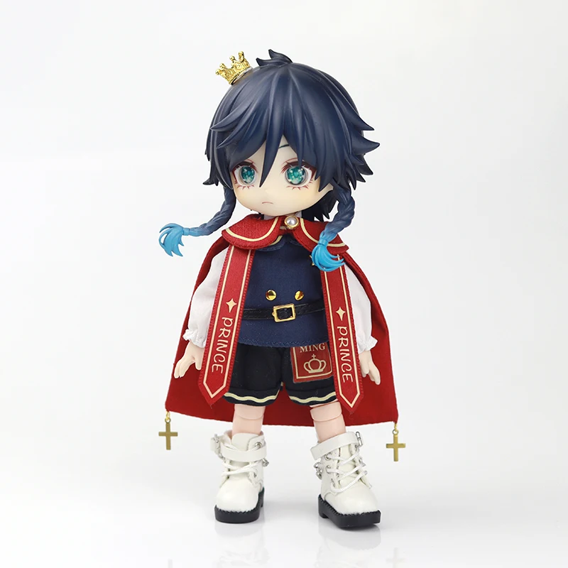 

Одежда для кукол Ob11: комплект с плащом и короной в стиле Маленького принца для кукол BJD GSC UF Fairy Body A Si 2 в масштабе 1/12, европейский стиль.