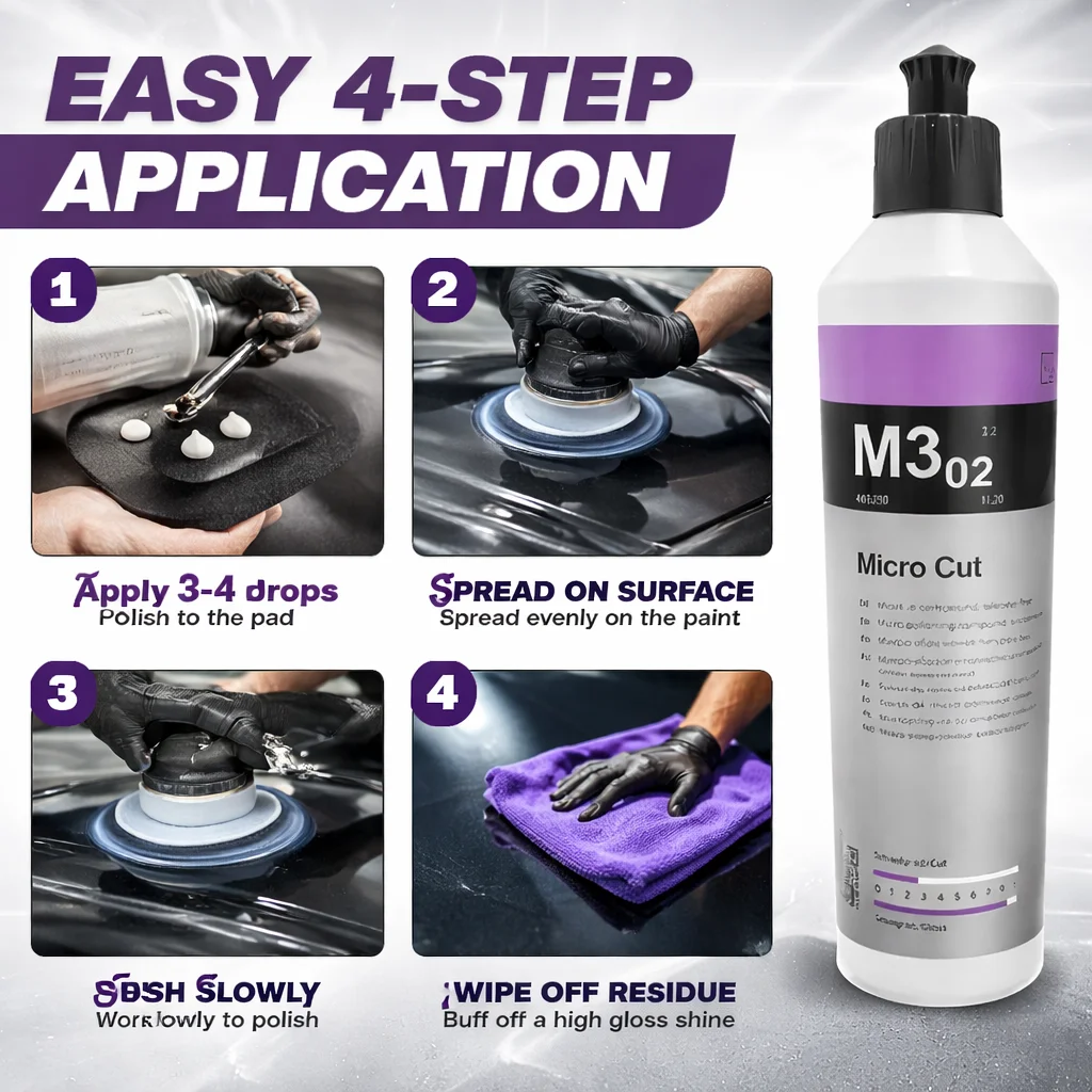 CAR  Micro Cut M3.02- 250ML– Professional Car Paint Polishing for Mirror Finish - view 5