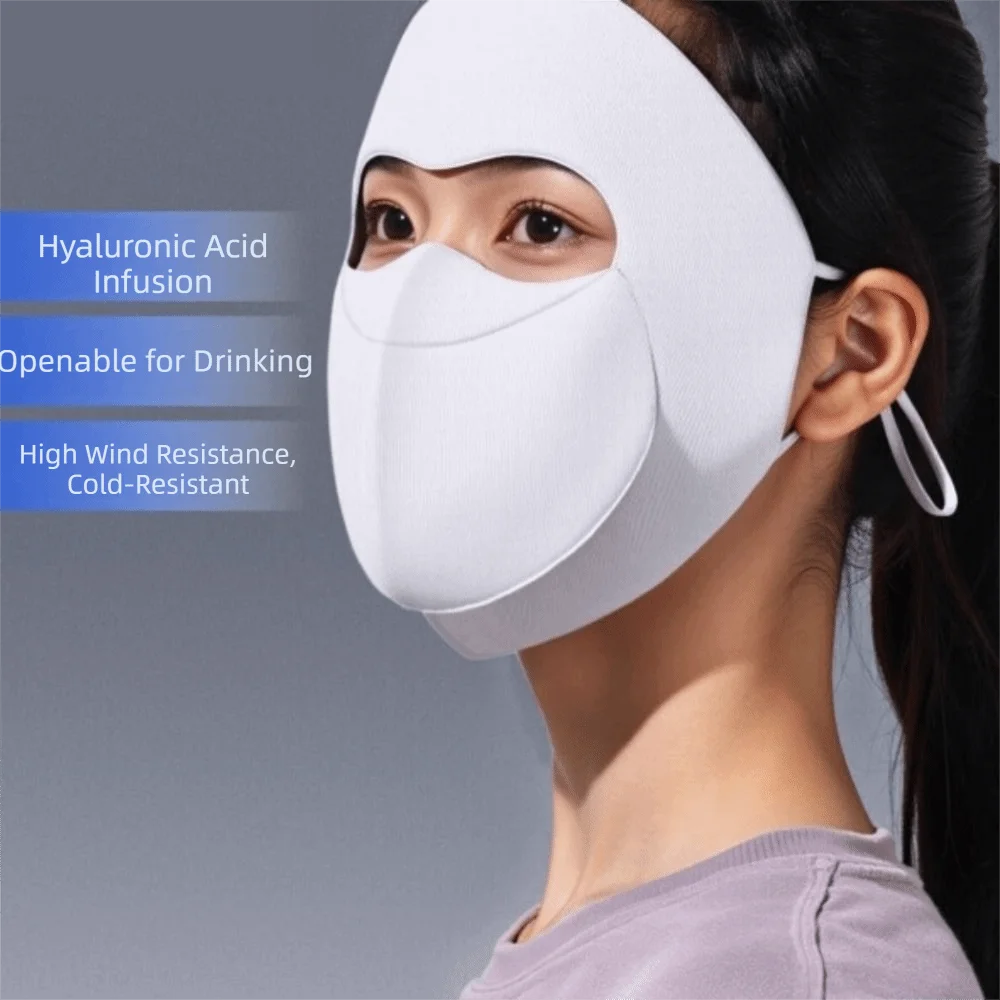 Windproof Winter Warm Mask Dust-proof Sun Protection Sunscreen Face Mask Compartment Type Warm Cycling Face Shield