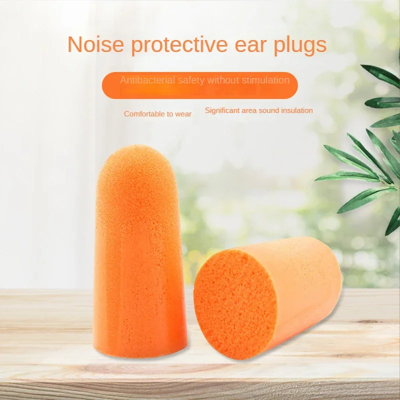 soft foam noise reduction earplug ear plugs reducao de ruido tampoes afilados protetor para dormir viagem 100 pcs 50 pares 01