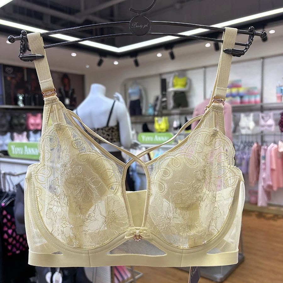超薄型夏用調節可能カップブラ-大きな胸元を小さく見せる-クールな上部リフト-サイドギャザー-冷却ナイロン-ワイヤレスブラ