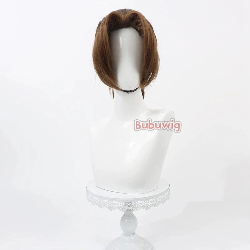 Bubuwig Synthetic Hair Sein Cosplay Wigs Frieren: Beyond Journey's End Sein Role Play Party Short Brown Men Wig Heat Resistant