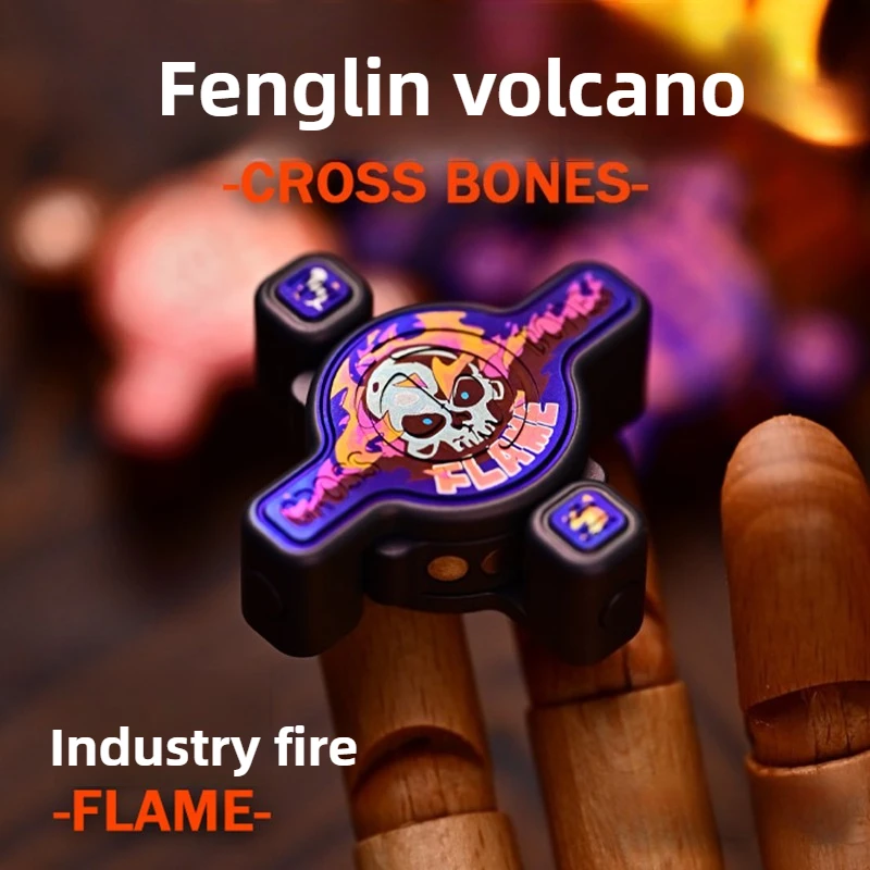 

Пиратский флаг, кость, механическая костяная точка, EDC, металлическая боковая накладка на кончик пальца, гироскоп, декомпрессионная настольная игрушка