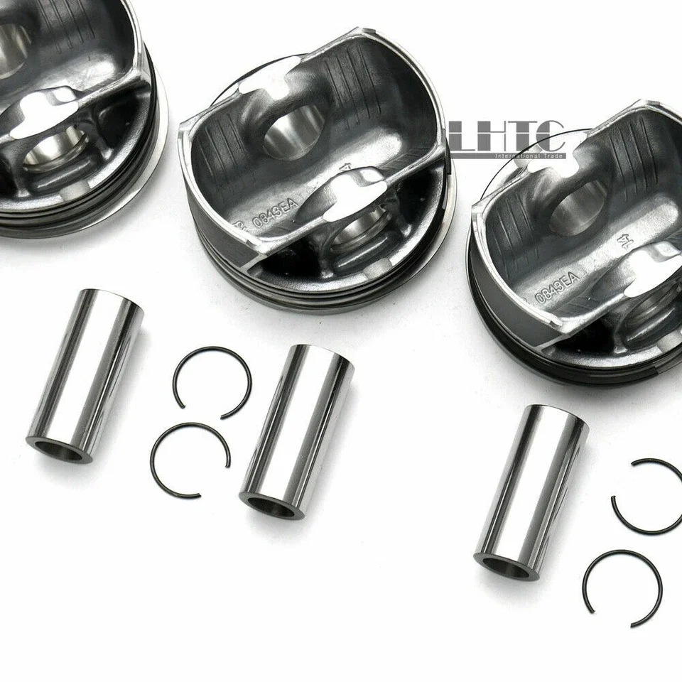 4x مجموعة المكبس 10:1 لسيارات BMW 328i 428i F10 F11 F25 F30 F31 F32 E84 N20 N26 2.0 OE # 11 25 7 640 166/ 11 25 7 594 453