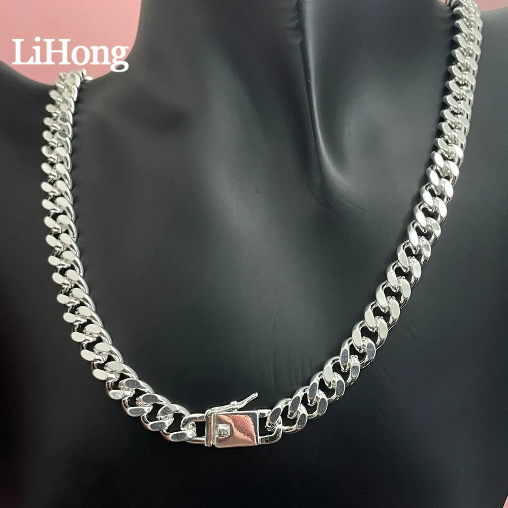 925 Sterling Silber 10MM 20/22/24/26 Zoll Exquisiter Edler Prächtiger Charme Mode für Männer Frauen Kette Hochzeit Halskette Schmuck – Detail 3