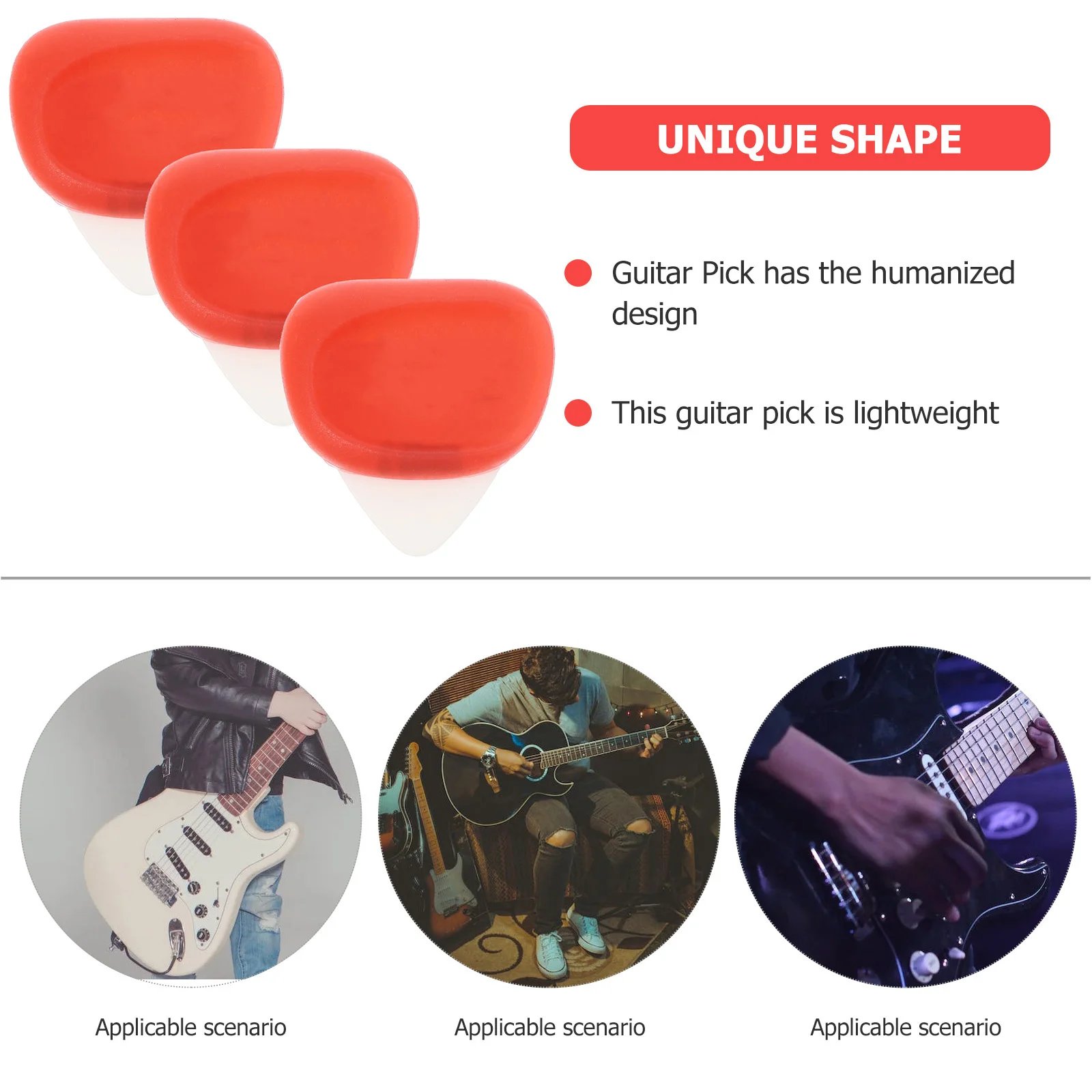 

Guitar Pick Set Picks Case Acoustic Silicone Plectrums for Guitars Tools Accessories