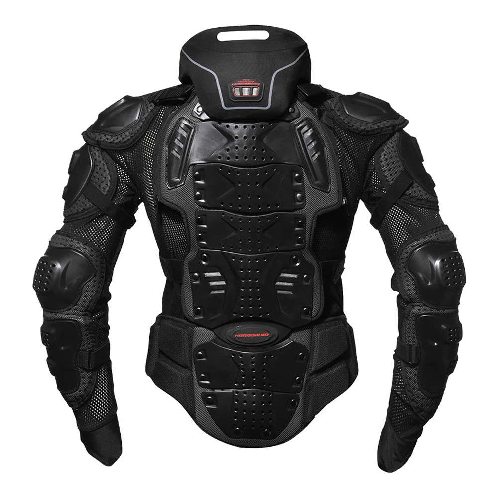 HEROBIKER Motorcycle Body Armor Motorcycle Armor Protection Moto Racing Body Protector Jacket Motocross With Neck Protector