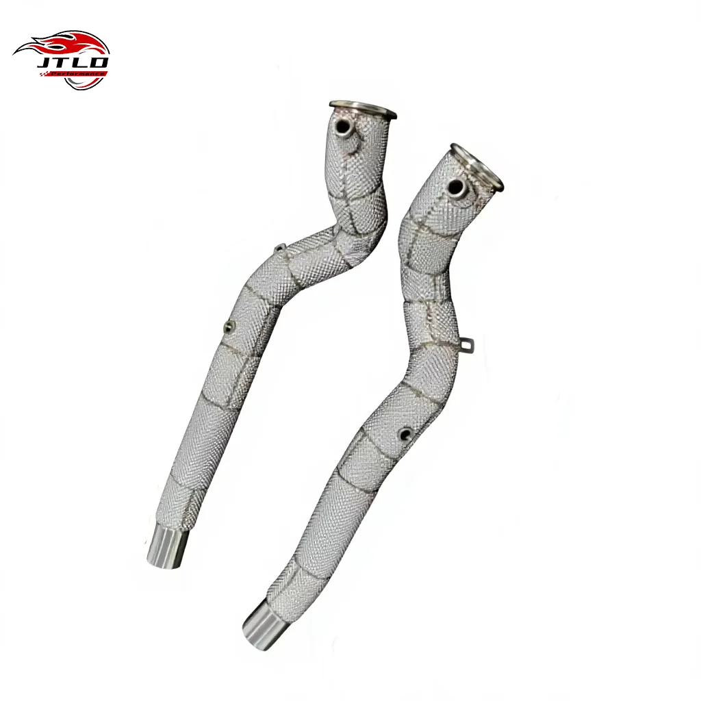 SS304 Straight Downpipe For Ferrari California T 3.9T Exhaust Pipe Performance Straight Through PipeStraight Through Pipe