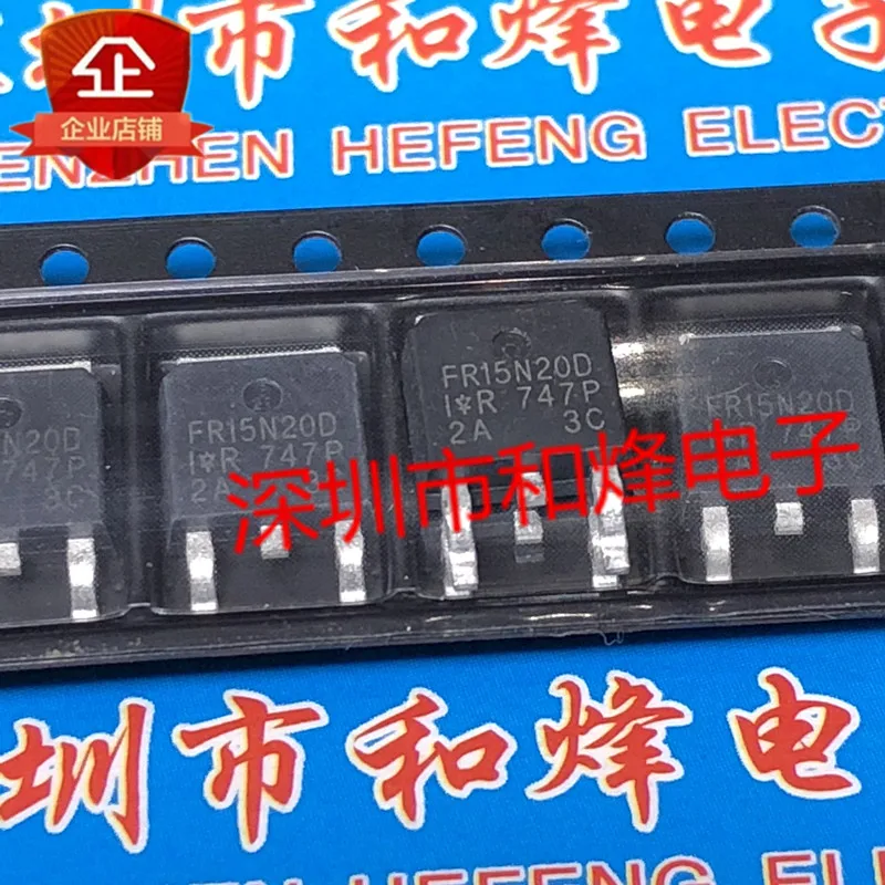 10PCS IRFR15N20D FR15N20D TO-252 200V 18A   in stock 100% new and original