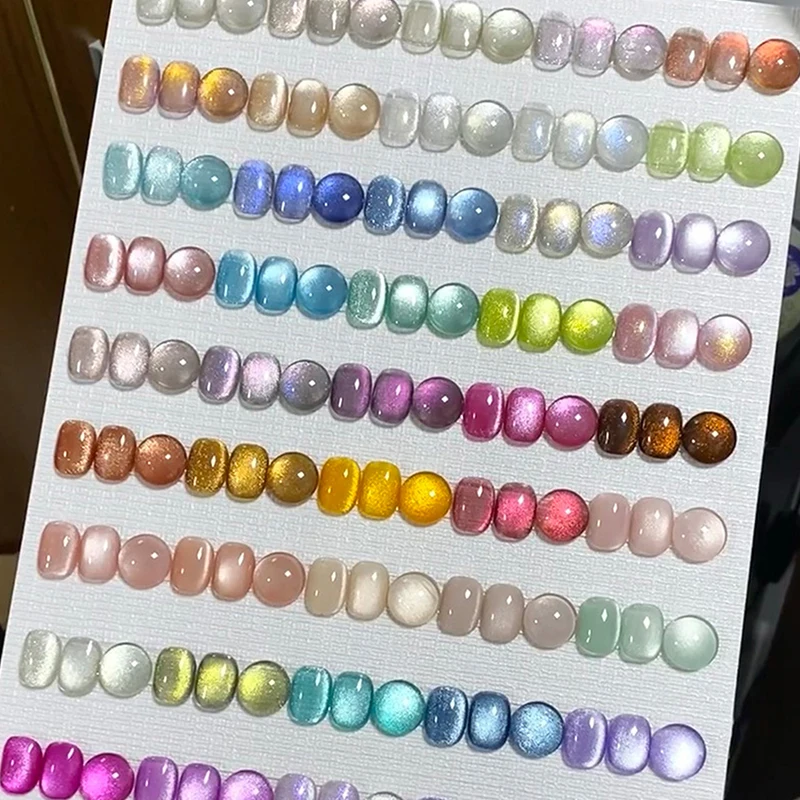 70/80Pcs Clear Solid Oval Triangle Square Shape Nail Tools Nail Table Color Card Display DIY Manicure Nail Tips Practice Tools