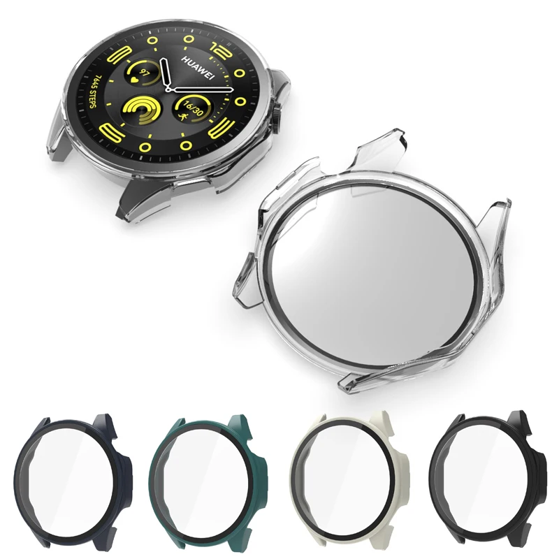 เคสฟิล์มกระจกกันรอยขอบแข็งสำหรับ Huawei Watch 4 Pro 48มม. GT 4/3 46มม. GT4 41มม. GT3 42มม.