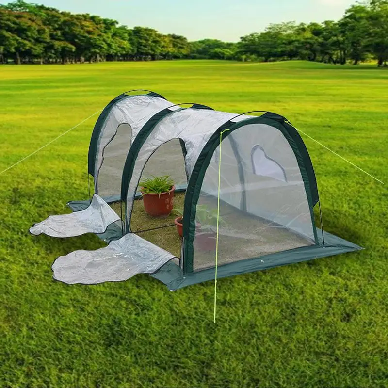 

Back Garden Tunnel Indoor And Outdoor Greenhouse Grow House Portable Small Plant Green House For Patio Backyard Garden Balcony