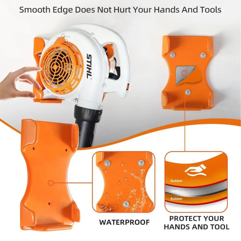 heavy-duty-leaf-blower-hanger-tool-storage-space-saving-design-leaf-blower-holder-protective-mount-supports-150-pounds