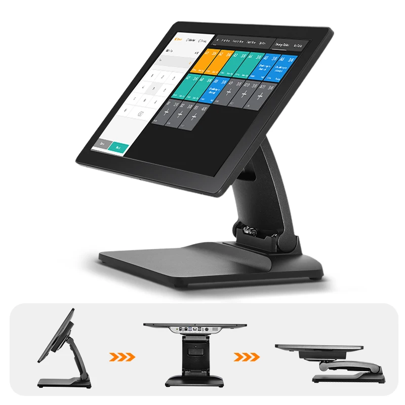 Wholesale 15.6 Inch Capacitive Touch Screen All in One Cash Register Computer 1366*768 Pos Machine for Retail Shop Restaurants