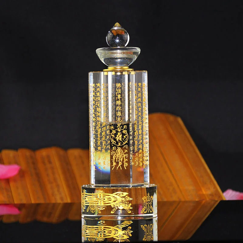 

7-дюймовая мантра Шурангама, ваджра, ступа, буддийский алтарь, хрустальная ступа