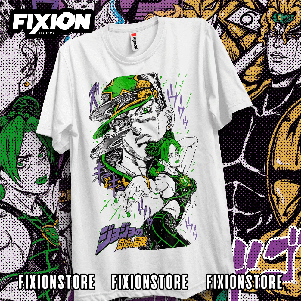 Anime T shirt Jojos – Jojonovedades #1 Jolyne (negra) Manga Tee