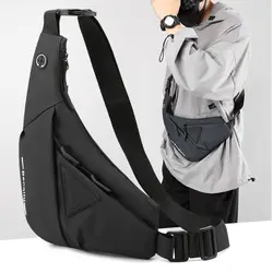 Sling Chest Bag Small Shoulder Bag Husband Messenger Bag for Men Boy Mini Travel Bag Cross Body Bags Anti Theft Mobile Phone Bag