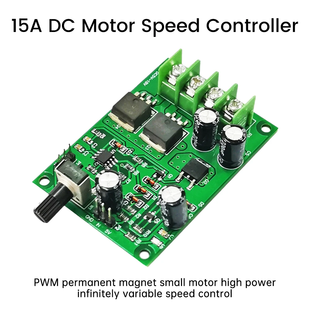 Scheda Controller Driver motore Brushless 5-18V DC 15A scheda di controllo velocità senza lucidatura a magnete permanente PWM ad alta potenza