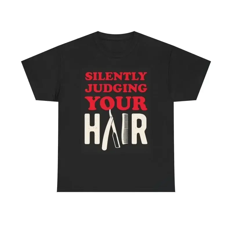 Salon Barber T Shirt Funny Retro Joke Heavy Cotton