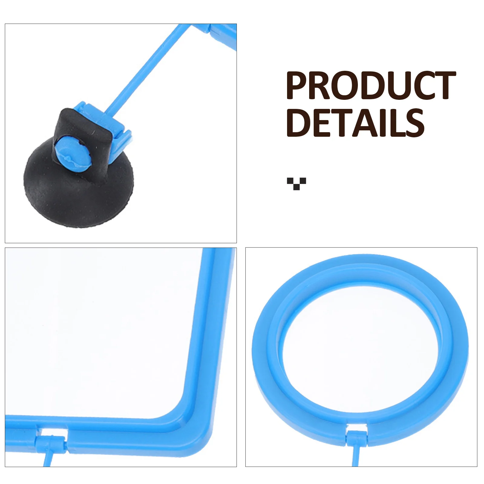 

2pcs Plastic Feeding Fish Tank Rings Suction Cup Suction Cup Aquarium Feeder Aquarium Feeder Food Pet Supplies