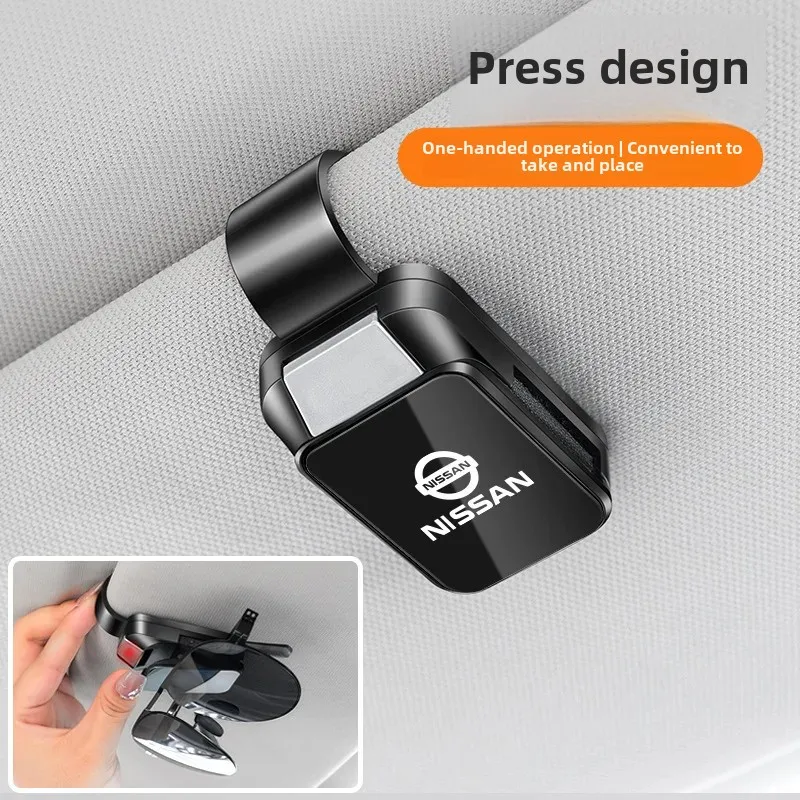 Nissan XuanYi Blue Bird Ryen NV Navara Explorer مشبك نظارات السيارة حامل نظارات عالمي لقيادة السيارة على الأرض