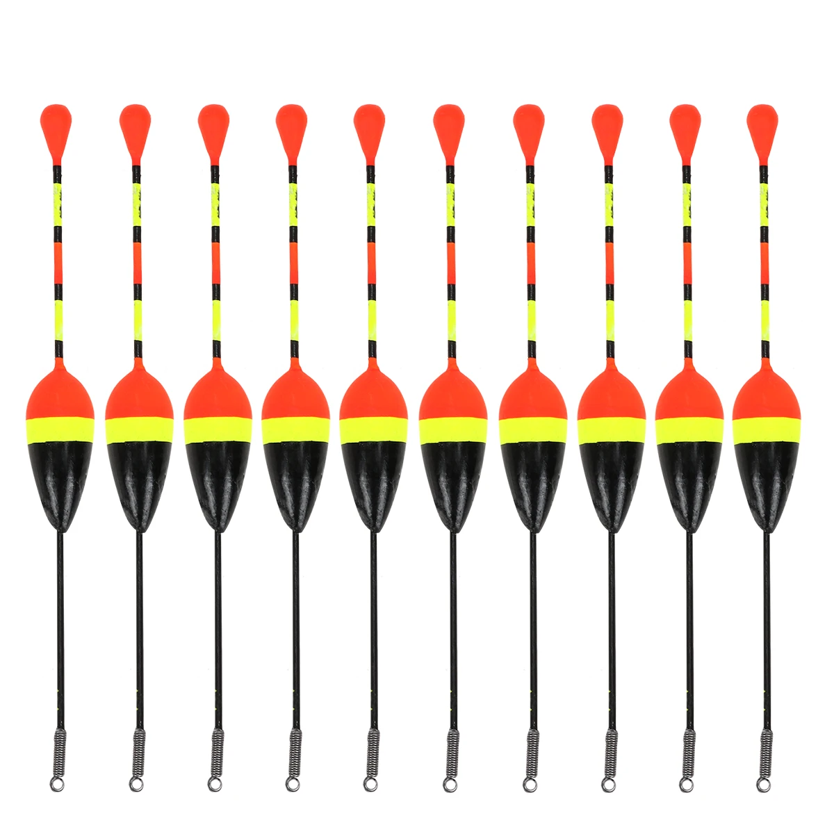 

10pcs Fishing Floats Rig Supplies Floaters Weighted Peg Tackle Tool Plastic Buoy Sea Fishing Bait Reel Accessories
