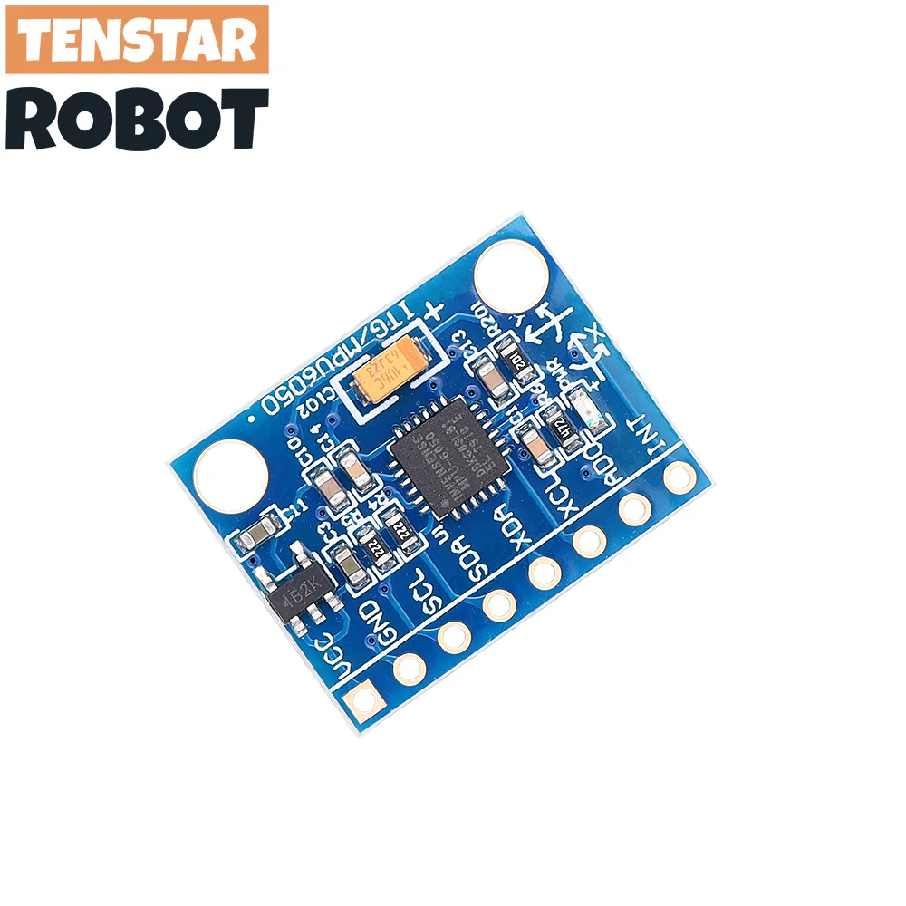 TENSTAR 2 قطعة MPU6050 3 محاور أجهزة استشعار الدوران التناظرية + 3 محاور وحدة التسارع MPU-6050 GY-521